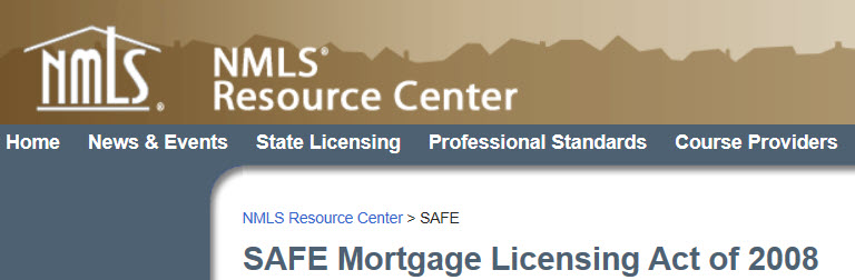 SAFE ACT NMLS