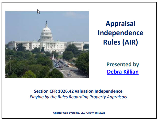 Appraisal Independence Rule